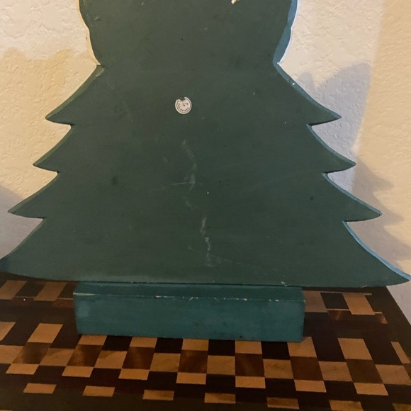 Vintage Hand Painted Wood 6 Cat Angel Tree Standing Philippine Figurine 12”H - Picture 14 of 14